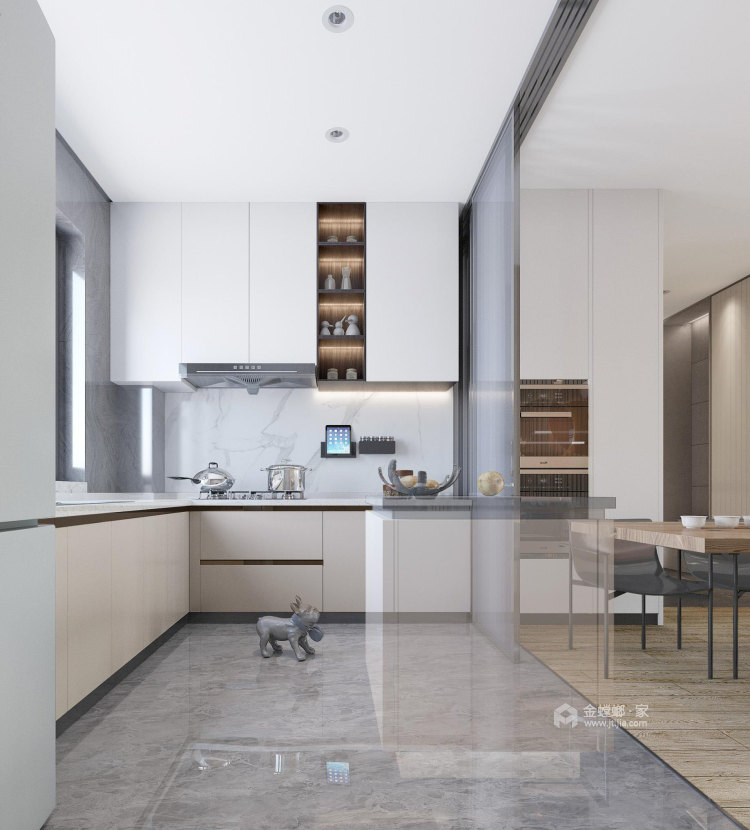 400平力旺现代风格-四室一厨三厅三卫-空间效果图