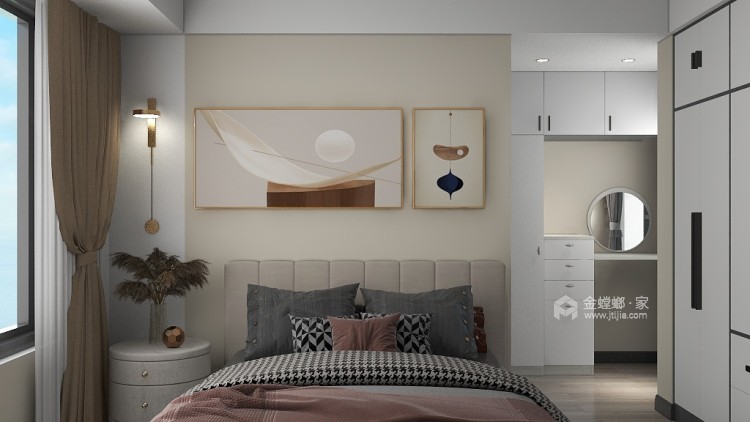 110平邦泰天誉现代风格-卧室效果图及设计说明