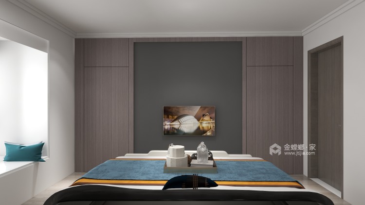 150平惠纺园新中式风格-东方美学 诗意生活-卧室效果图及设计说明