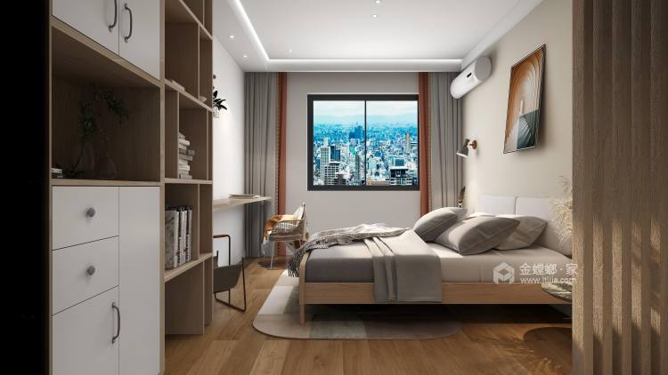 168平北直街小区北欧风格-妙用宜家搭配出温暖的家-卧室效果图及设计说明