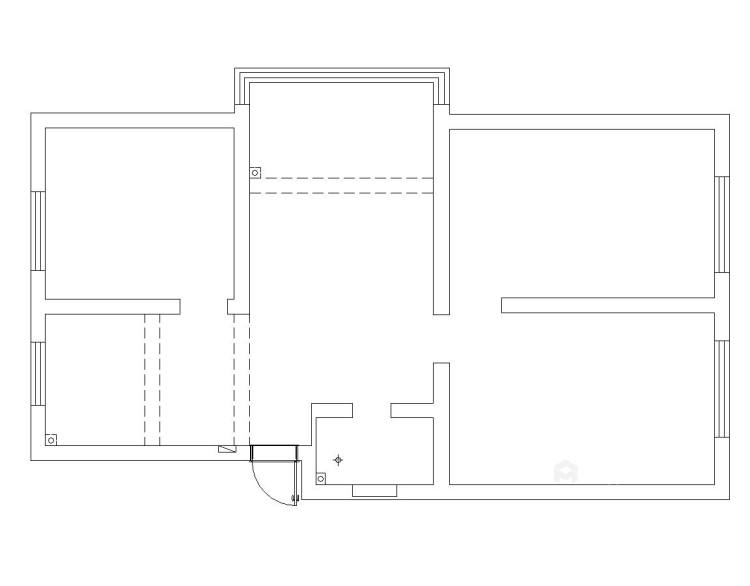 168平北直街小区北欧风格-妙用宜家搭配出温暖的家-业主需求&原始结构图