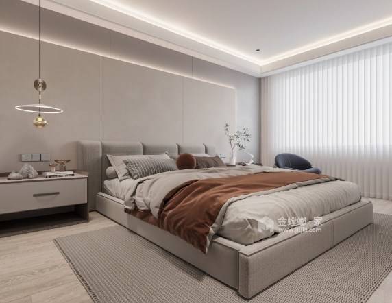 200平兰洋大厦现代风格-优雅是唯一不会褪色的美-卧室