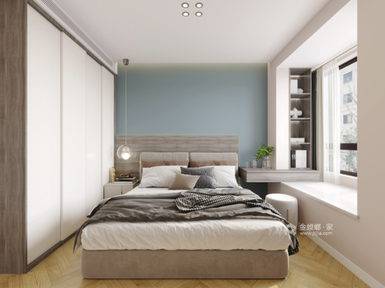 106平大境天成现代风格-卧室效果图及设计说明
