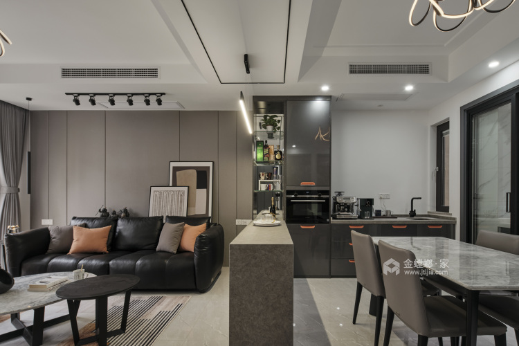 220平枫丹壹号现代风格-餐厅效果图及设计说明