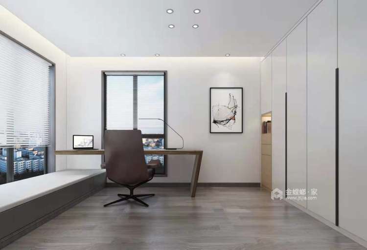 189平中航金城一号现代风格-品味低调的质感生活-卧室效果图及设计说明