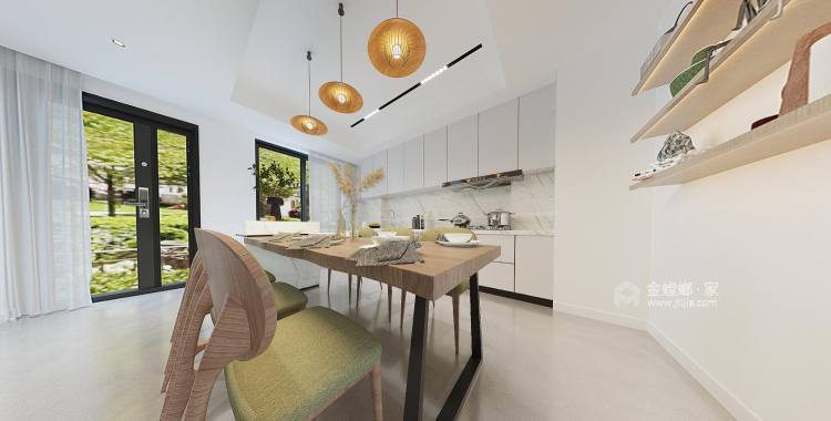 233平太湖香树湾现代风格-一样的空间,不一样设计-餐厅效果图及设计说明