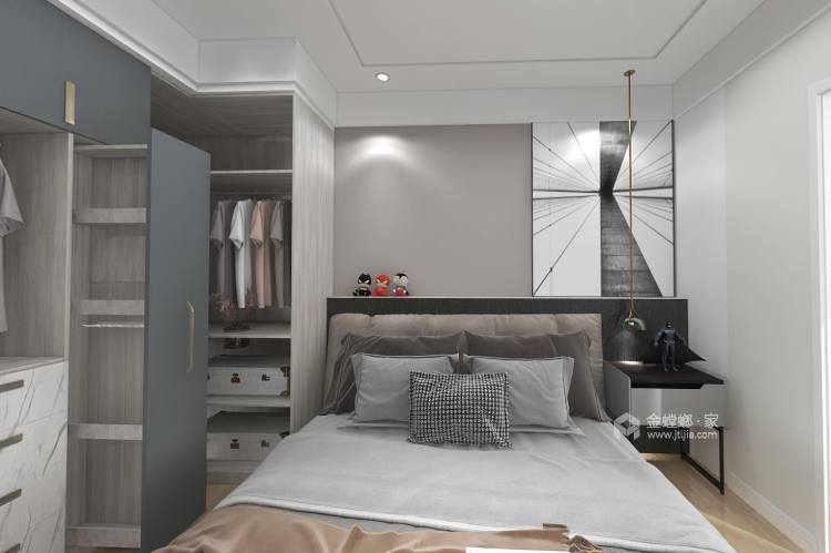 203平禹伽大市场现代风格-卧室效果图及设计说明