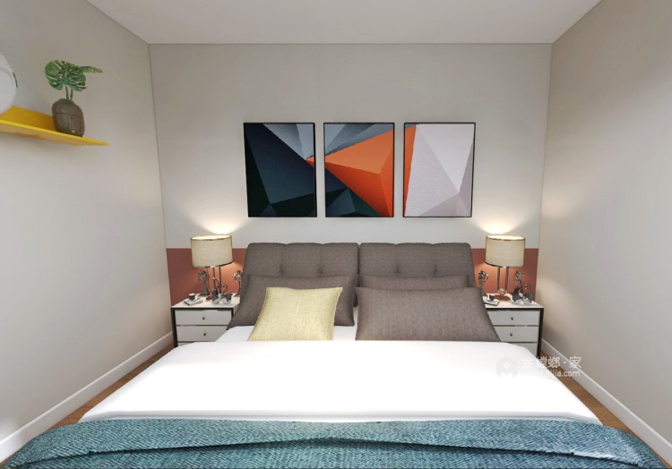 215平月麓湾现代风格-卧室效果图及设计说明