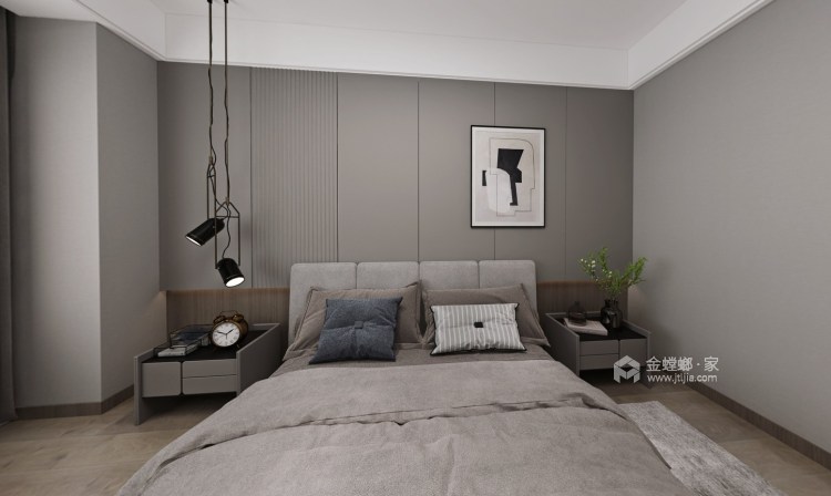 140平雅居乐唐颂现代风格-木色芳馨-卧室效果图及设计说明