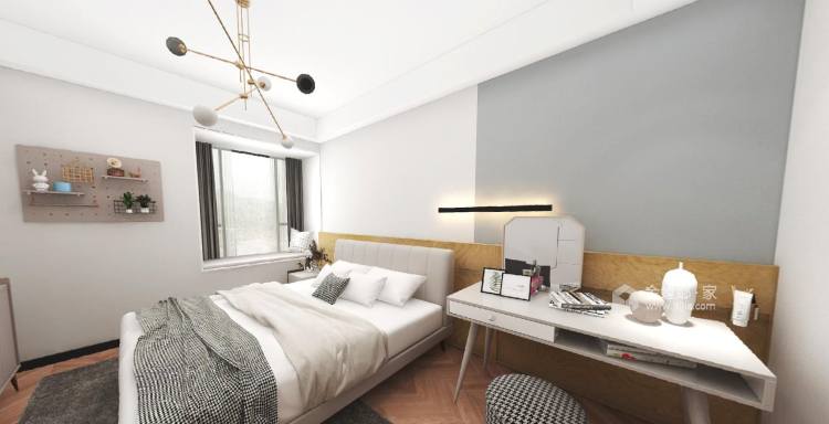 130平江屿城现代风格-卧室效果图及设计说明