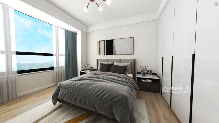 142平中心城现代风格-卧室效果图及设计说明