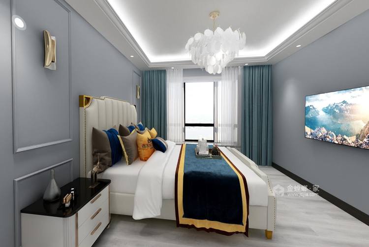 136领地澜山现代风格-卧室效果图及设计说明
