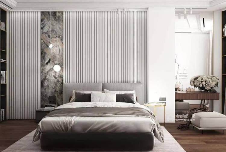144平蘭台府现代风格-卧室效果图及设计说明