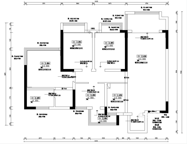 126平领地澜山现代风格-素雅温馨小居-业主需求&原始结构图