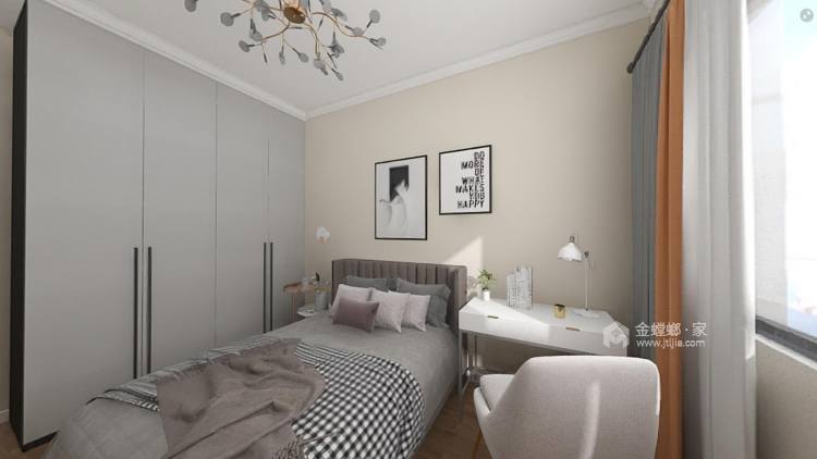 142平澜台府现代风格-卧室效果图及设计说明