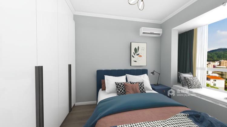 130平凤凰国际现代风格-卧室效果图及设计说明