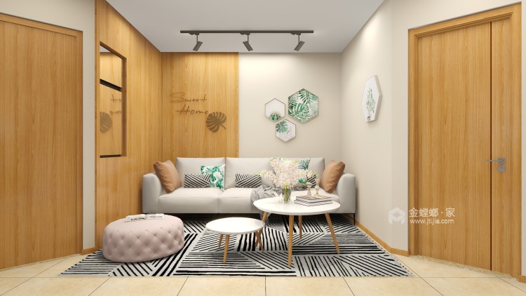 56平原著荟现代风格-卧室效果图及设计说明