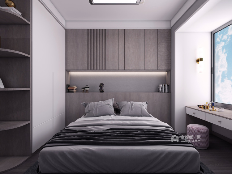 89平龙湖锦艺城现代风格-卧室效果图及设计说明