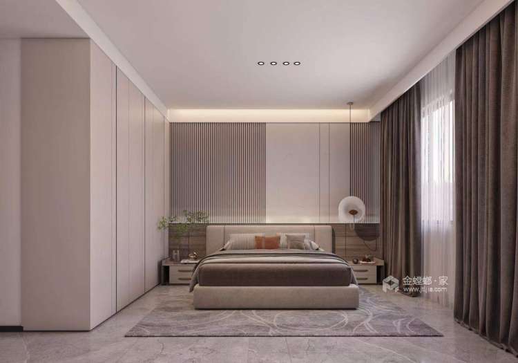 158平古德佳苑现代风格-卧室效果图及设计说明
