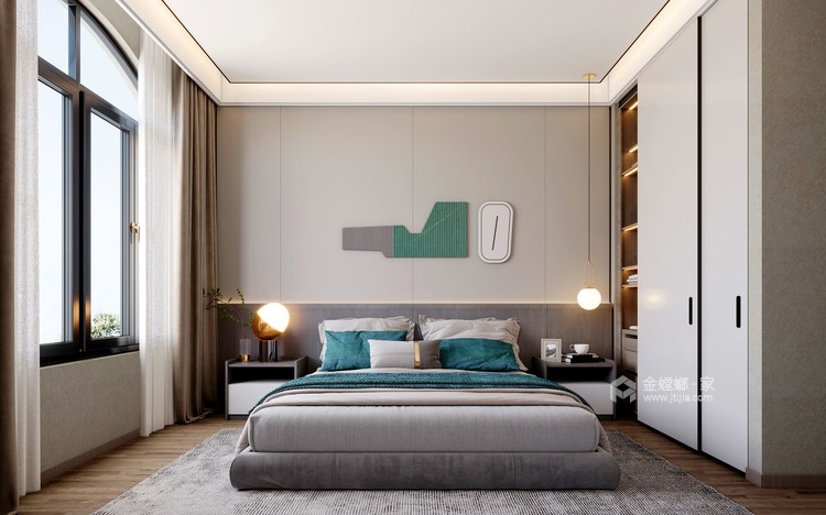 276平普罗旺世理想国现代风格-卧室效果图及设计说明