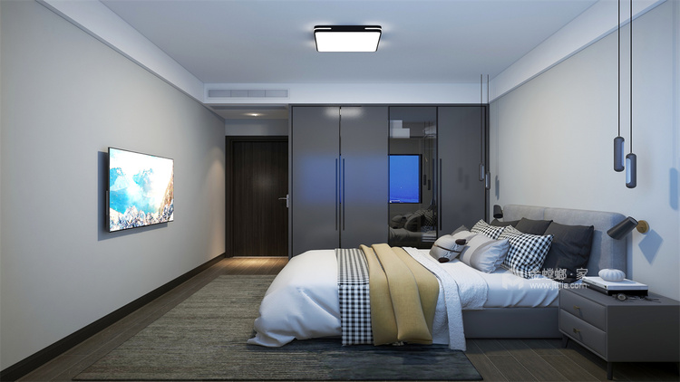98平榭雨苑现代风格-卧室效果图及设计说明