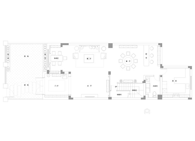 320平新田城别墅现代风格-独树一帜-平面设计图及设计说明