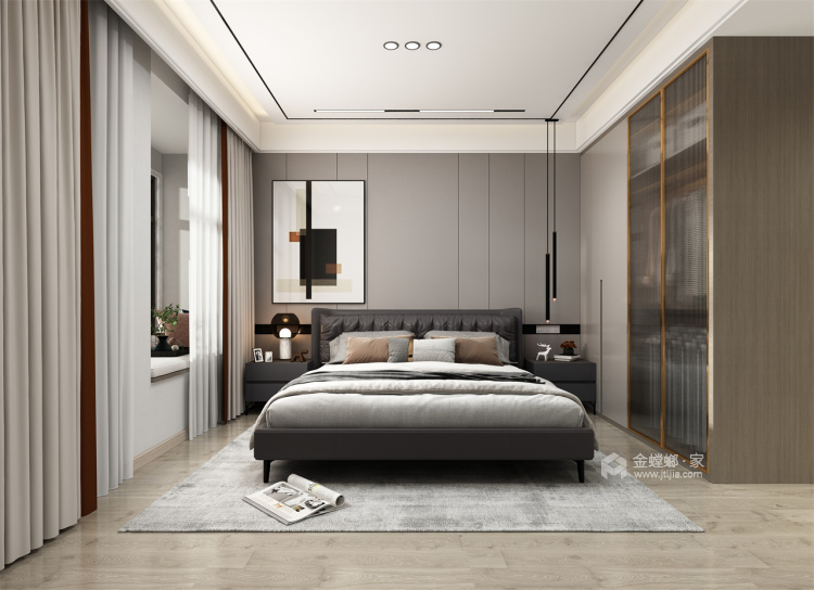 150平白塘壹号现代风格-卧室效果图及设计说明