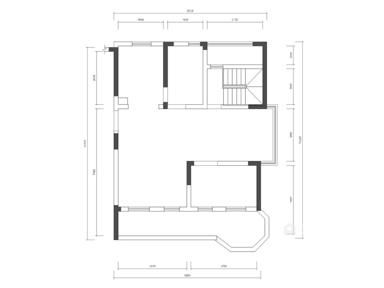 180平金雅苑现代风格-木色空间-业主需求&原始结构图