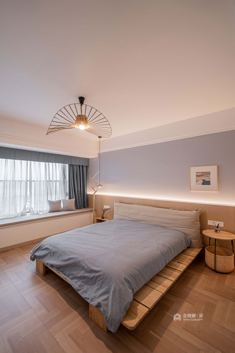 80平上海东韵现代风格-卧室效果图及设计说明
