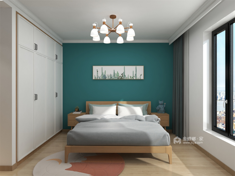 88平雅戈尔潇邦西区日式风格-逐光而居，向阳而生-卧室效果图及设计说明