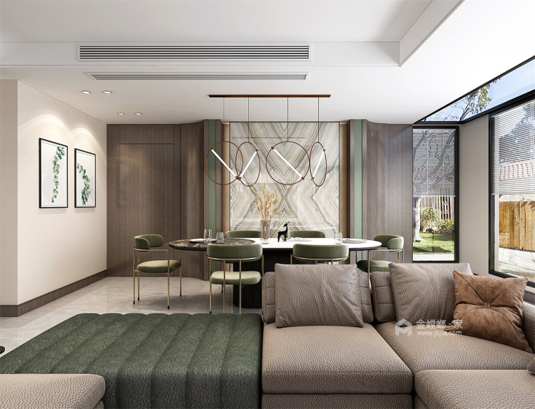 169平楠香雅苑现代风格-青木流年-餐厅效果图及设计说明