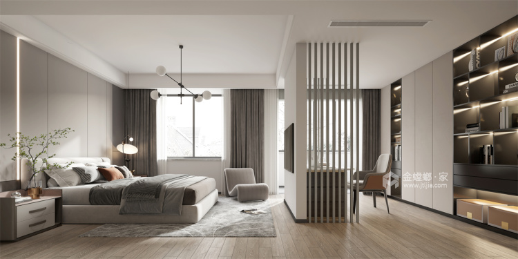 190平独墅苑现代风格-演绎优雅-卧室效果图及设计说明