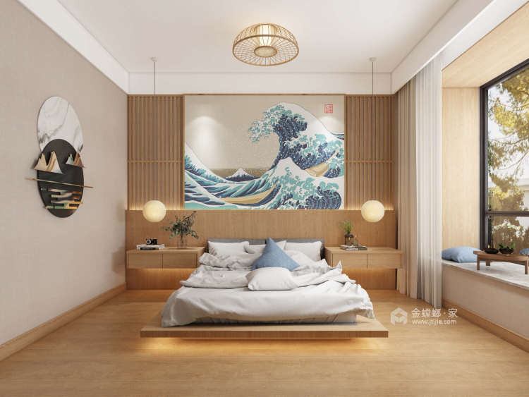 340平未来城悦都日式风格-卧室效果图及设计说明