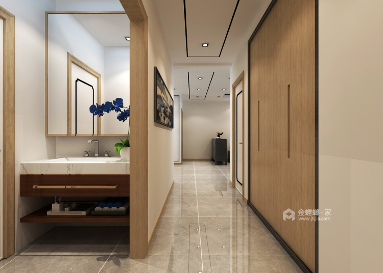 130平亚泰华府新中式风格-卧室效果图及设计说明