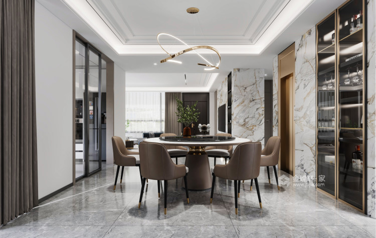 400平观澜雅苑现代风格-美学之家-餐厅效果图及设计说明