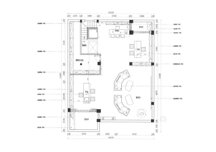 400平观澜雅苑现代风格-美学之家-平面设计图及设计说明