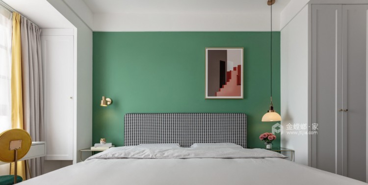 80平秀苑北欧风格-卧室效果图及设计说明