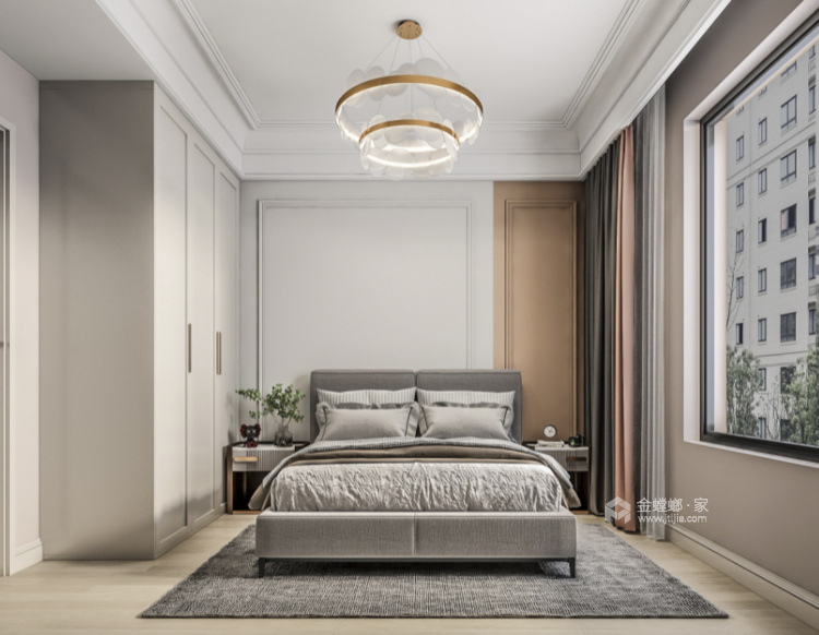 85平太湖东岸法式风格-卧室效果图及设计说明