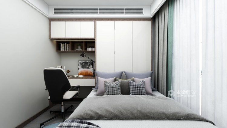 130平中铁诺德誉园新中式风格-禅意回归-卧室效果图及设计说明