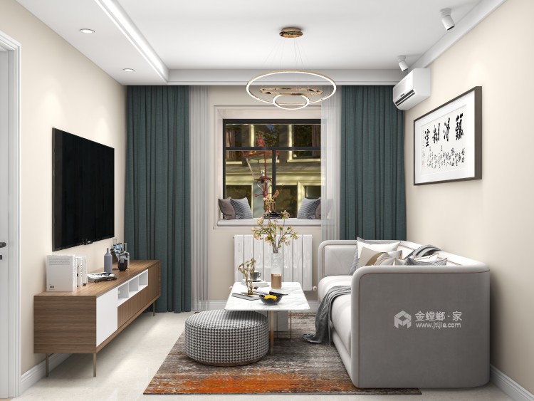73平广渠家园现代风格-时光-卧室效果图及设计说』明