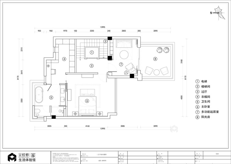 400平独墅湾现代风格-平面设计图及设计说明