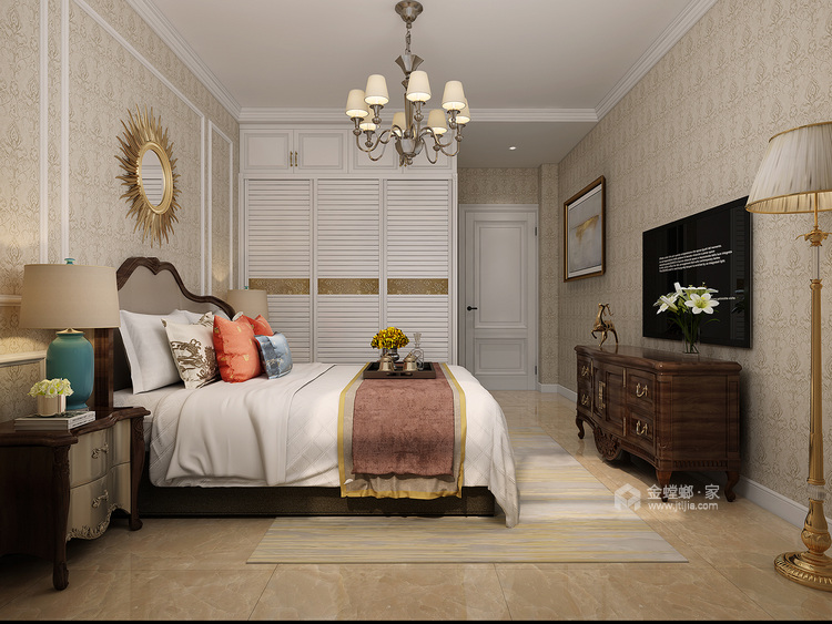 116平正商城泰园美式风格-卧室效果图及设计说明