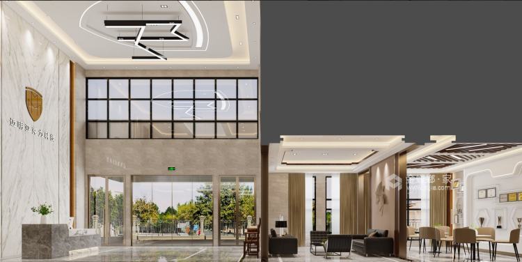 1300平安徽迈明亚克力科技办公楼现代风格-空间效果图