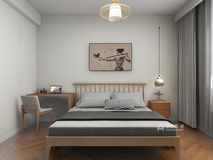 130平保利心语日式风格-卧室效果图及设计说明