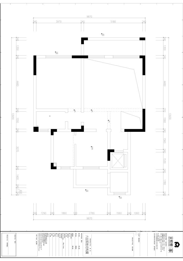 170平御湖上园现代风格-业主需求&原始结构图