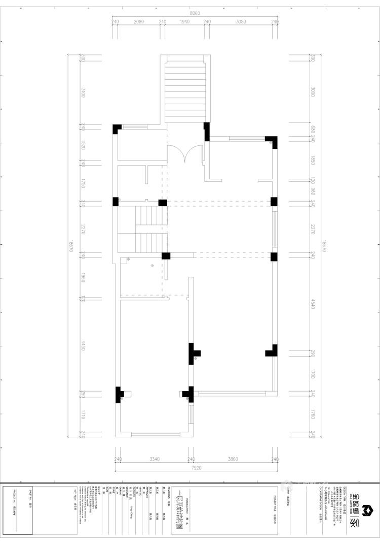 410平壹号公馆现代风格-业主需求&原始结构图