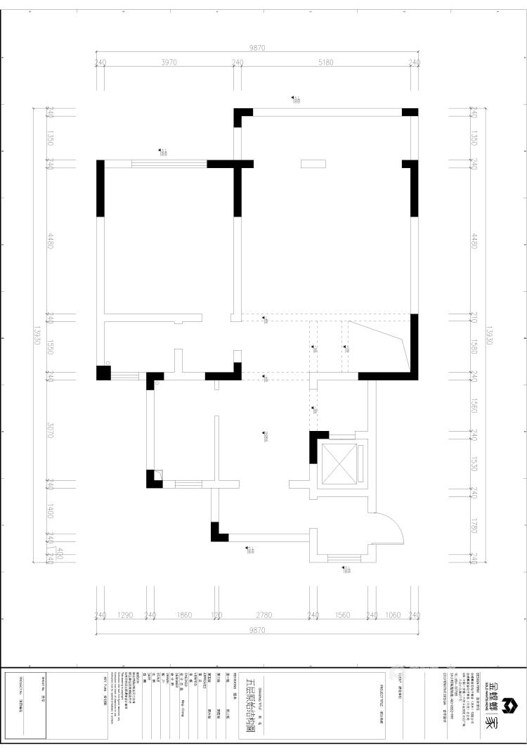 170平御湖上园现代风格-业主需求&原始结构图