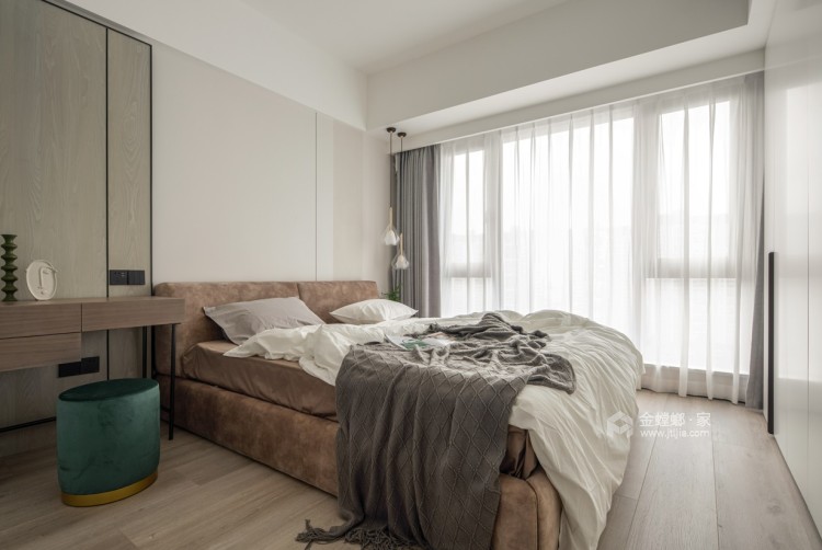 120平紫境府现代风格-卧室效果图及设计说明