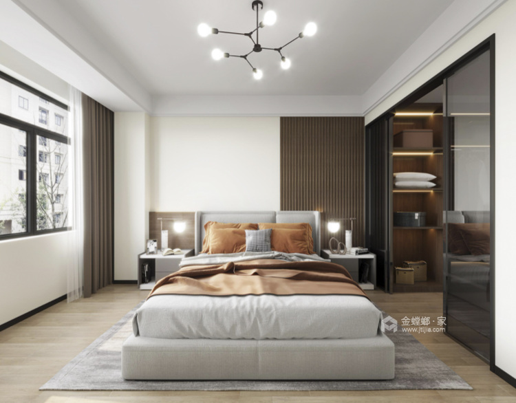118平君汇上品现代风格-卧室效果图及设计说明