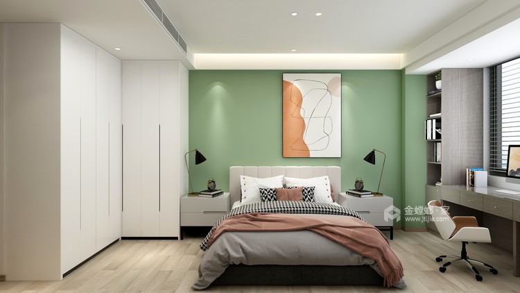 168平翠樾庭现代风格-卧室效果图及设计说明